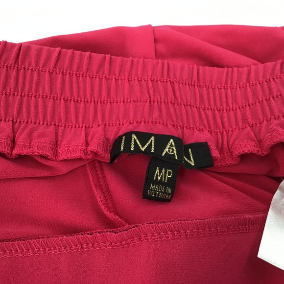 Inman Medium Petite, Hot Pink Pull Up Pants, 95% Poly/5%Spandex, New with tags - Picture 2 of 5